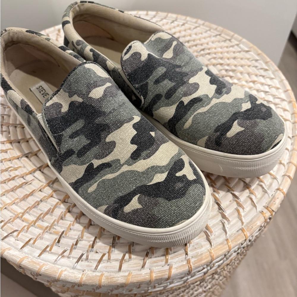 Camo Slip-On Sneakers